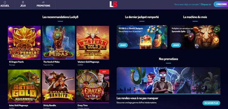 Casino un peu Lucky8 S' lucky8 application amuser ce jour avec 500